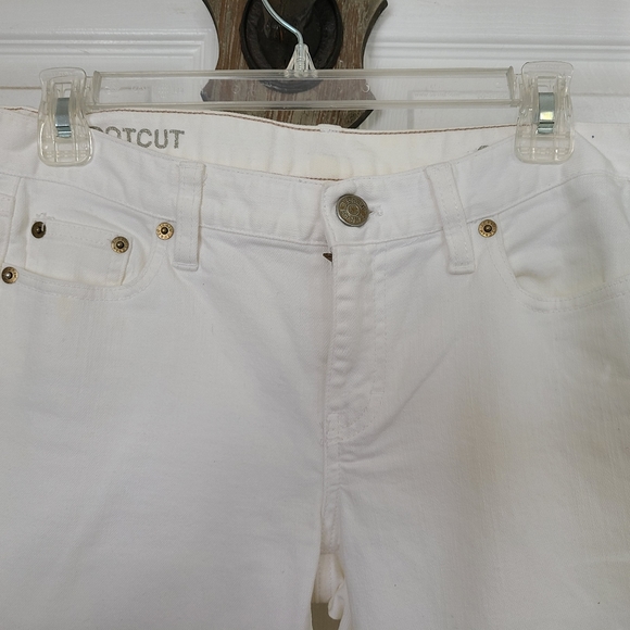 J. CREW Woman's Bootcut Jean's, Size: 29S Color: White - Picture 6 of 16